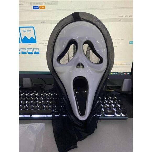 Scream Mask Horror Halloween Adult Murder Bondage Blood Party Festival Knife NEW - Picture 7 of 8